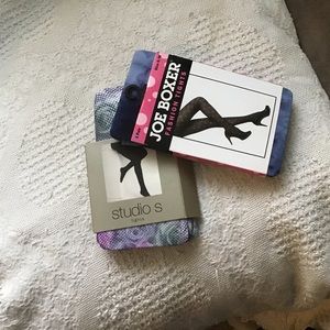Fashion Tights, 2 pair NEW, S/M